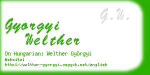 gyorgyi welther business card